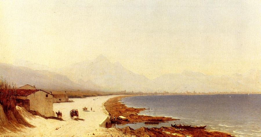 Sanford Robinson Gifford The Road by the Sea, near Palermo, Sicily